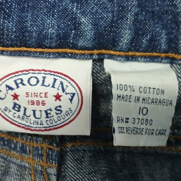 WOMENS VINTAGE CAROLINA BLUES 14 PATCH POCKET WIDE LEG JEANS, SIZE 10 - Picture 4 of 6